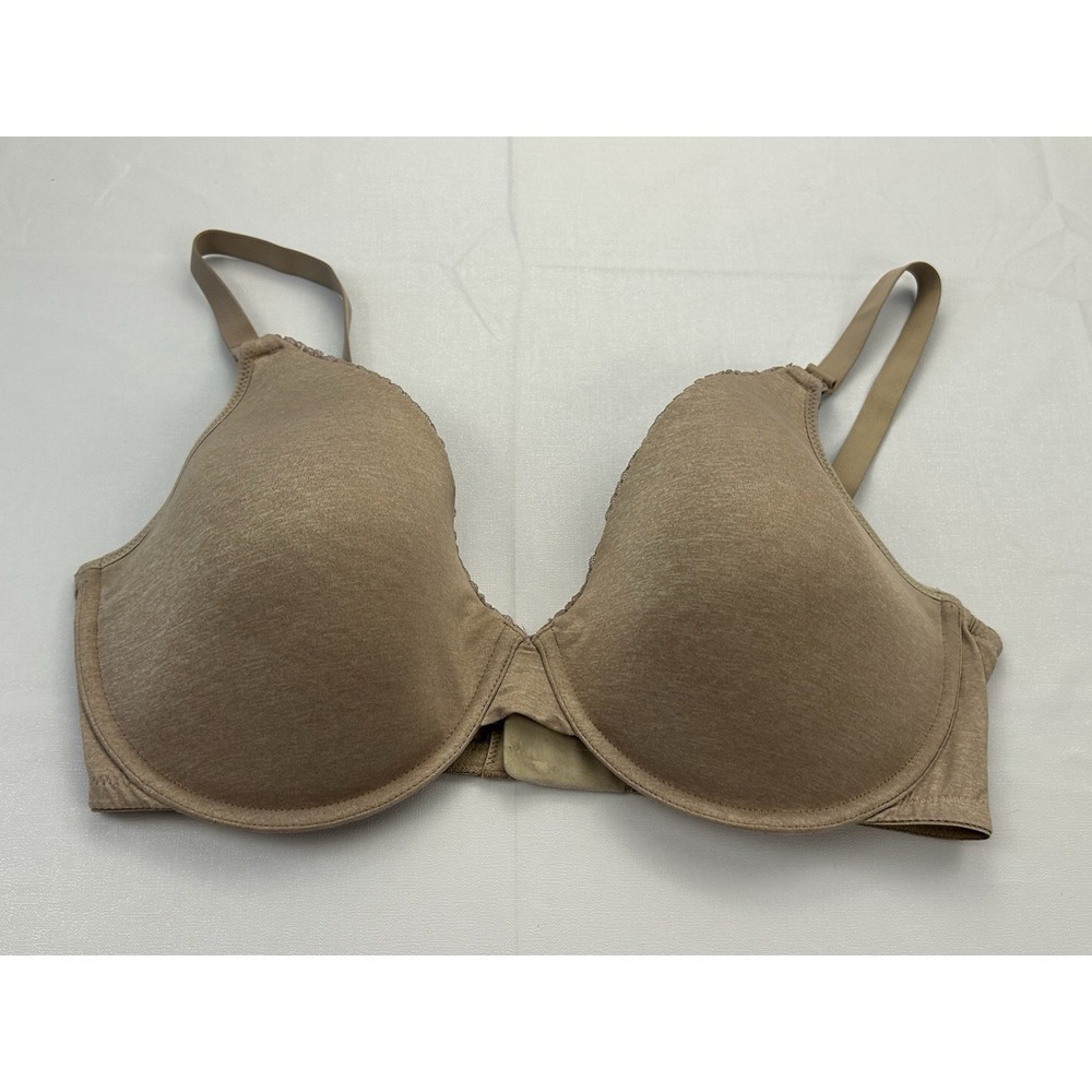 Gratlin Underwire Nursing Bra 36E Nude Beige Padded Full Coverage Maternity